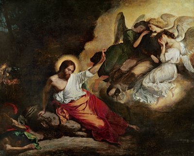 Christus im Garten der Oliven, 1827 von Ferdinand Victor Eugene Delacroix